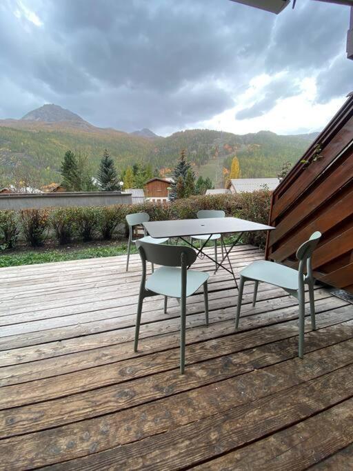 Appartement 4 Pers Grande Terrasse Vue Pistes Ski Saint-Chaffrey Exterior foto